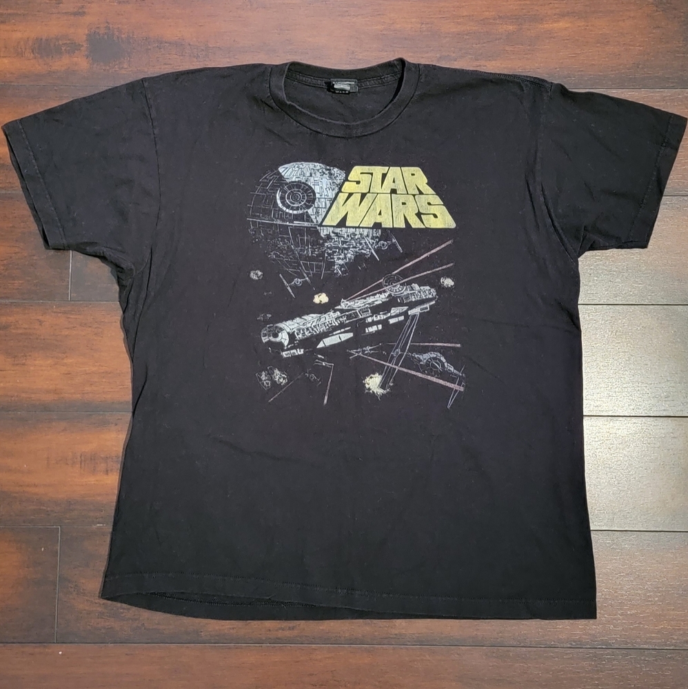 Vintage Star Wars 100% Cotton Short Sleeve T-Shirt - Picture 1 of 3